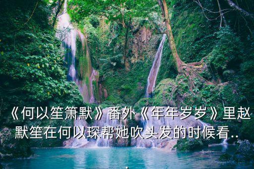 《何以笙簫默》番外《年年歲歲》里趙默笙在何以琛幫她吹頭發(fā)的時(shí)候看...
