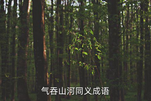 氣吞山河同義成語