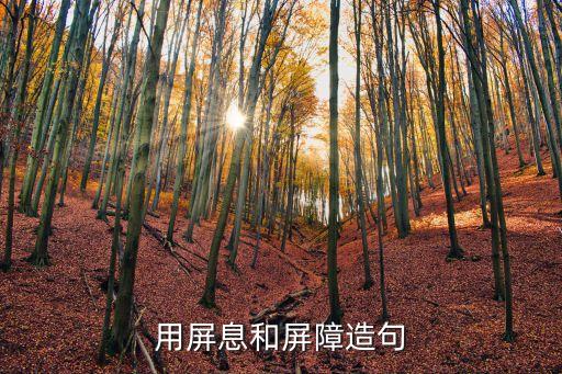用屏息和屏障造句