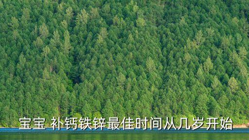  寶寶 補鈣鐵鋅最佳時間從幾歲開始