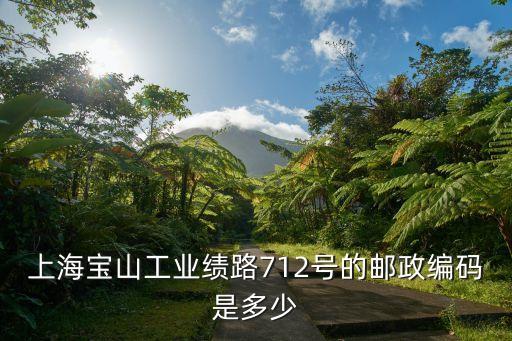 上海市業績路八號，上海寶山工業績路712號的郵政編碼是多少