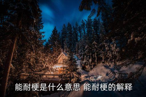  能耐梗是什么意思 能耐梗的解釋
