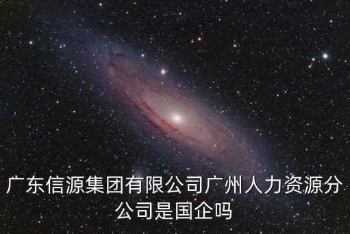 廣東信源集團有限公司廣州人力資源分公司是國企嗎