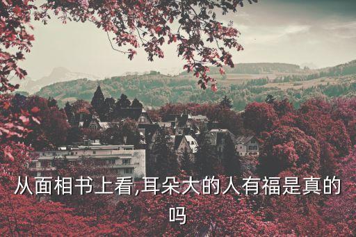 從面相書(shū)上看,耳朵大的人有福是真的嗎