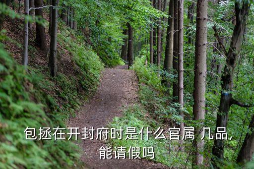  包拯在開封府時是什么官屬 幾品,能請假嗎