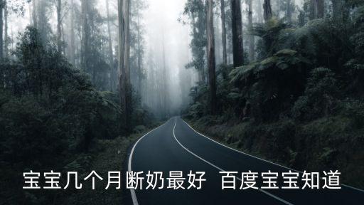 寶寶幾個月斷奶最好  百度寶寶知道