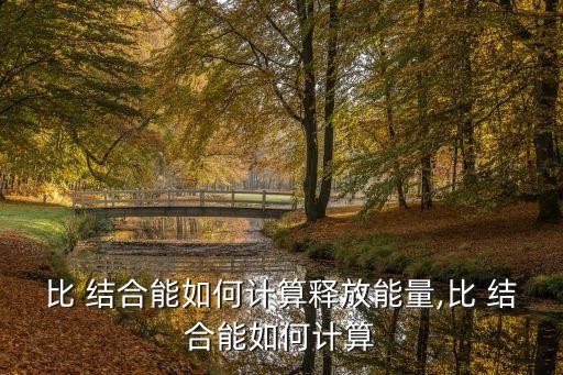 比 結(jié)合能如何計算釋放能量,比 結(jié)合能如何計算