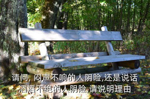 請問, 悶聲不響的人陰險,還是說話滔滔不絕的人陰險,請說明理由
