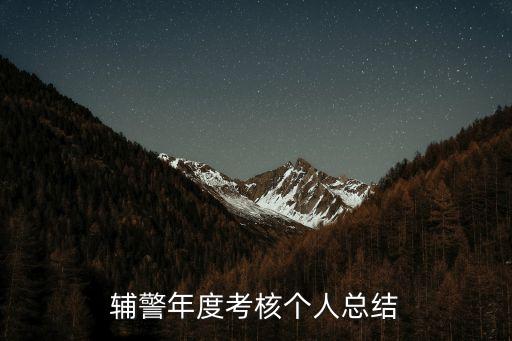輔警年度個人總結(jié)，輔警年度個人總結(jié)400字