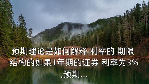 利率的期限結(jié)構(gòu),利率期限結(jié)構(gòu)形成的內(nèi)在機(jī)制有三種類型
