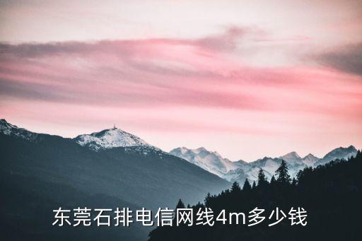 東莞石排電信網線4m多少錢