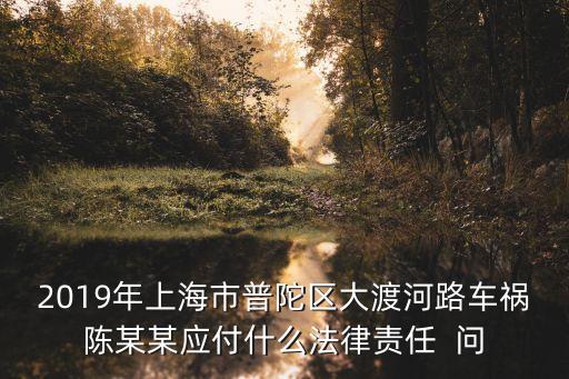 上海市陳某車禍最新視頻，在上海閘北區(qū)車禍了 是由那個部門處理