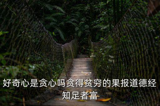 貪心與知足講章，好奇心是貪心嗎貪得貧窮的果報道德經知足者富