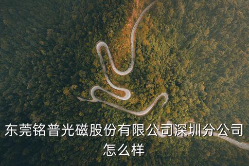 東莞銘普光磁股份有限公司深圳分公司怎么樣