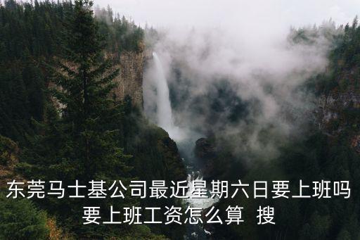 東莞馬士基公司最近星期六日要上班嗎要上班工資怎么算  搜