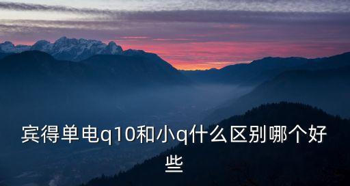 賓得q，賓得單電q10和小q什么區別哪個好些