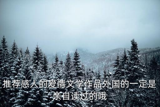 推薦感人的愛情文學(xué)作品外國的一定是親自讀過的哦