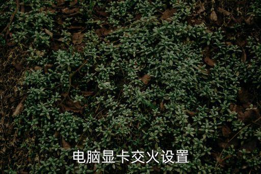 電腦顯卡交火設(shè)置