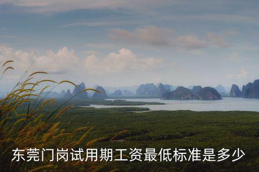 東莞門崗，東莞門崗試用期工資最低標準是多少