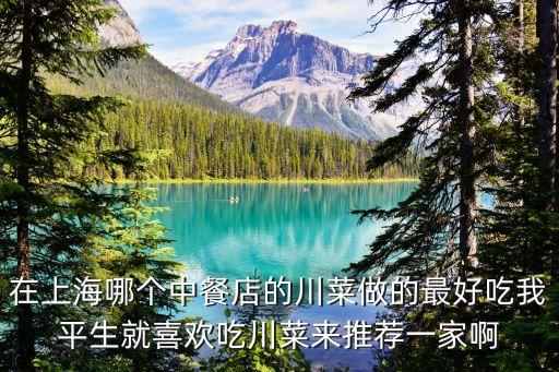 在上海哪個(gè)中餐店的川菜做的最好吃我平生就喜歡吃川菜來推薦一家啊