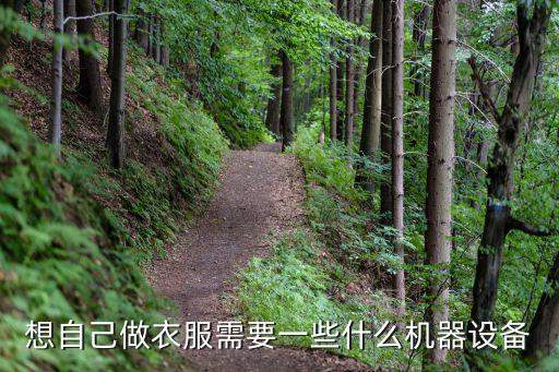 想自己做衣服需要一些什么機器設備