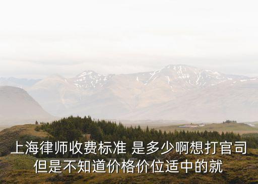 上海市律協律師收費標準，在上海離婚請問上海離婚律師費怎么收