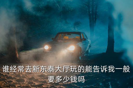 東莞新東泰消費價格，誰經(jīng)常去新東泰大廳玩的能告訴我一般要多少錢嗎