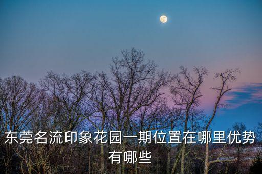 東莞名流印象花園一期位置在哪里優(yōu)勢(shì)有哪些