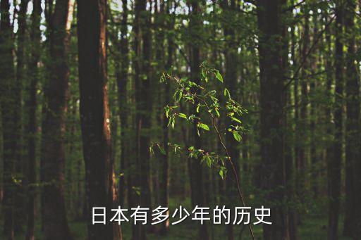 日本歷史多少年，日本有多少年歷史