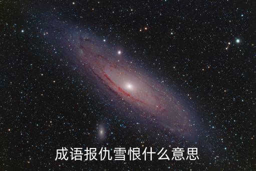 報仇雪恨，報仇雪恨的意思是什么呢