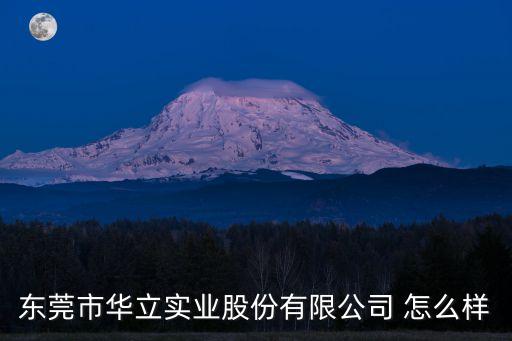 東莞市華立實業股份有限公司 怎么樣
