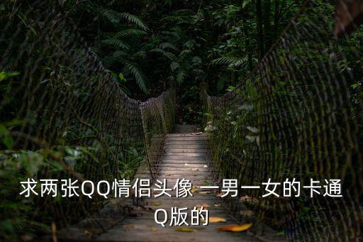 求兩張QQ情侶頭像 一男一女的卡通Q版的