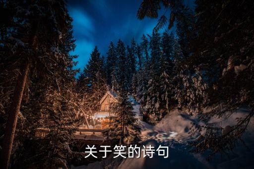 關于笑的詩句