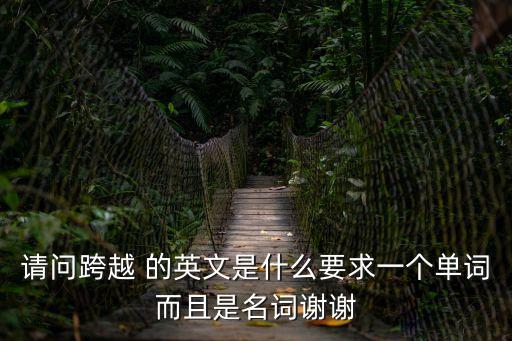 請問跨越 的英文是什么要求一個單詞而且是名詞謝謝