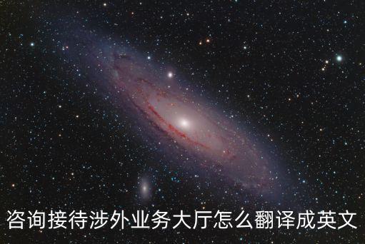 咨詢接待涉外業務大廳怎么翻譯成英文
