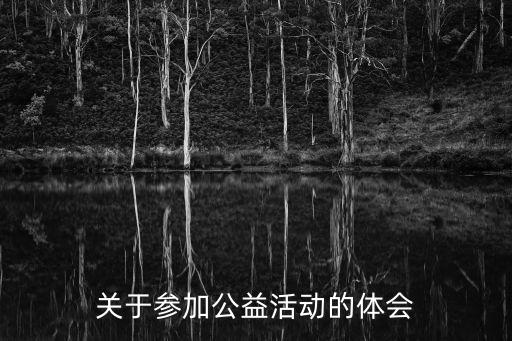 關(guān)于參加公益活動(dòng)的體會(huì)