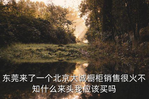 東莞來了一個北京大誠櫥柜銷售很火不知什么來頭我應該買嗎