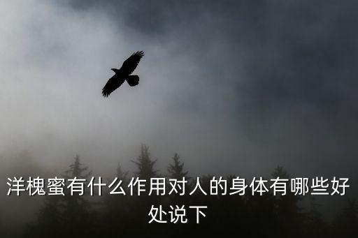 洋槐蜜有什么作用對人的身體有哪些好處說下