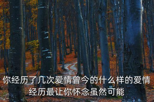 曾經的愛情，曾經的愛情