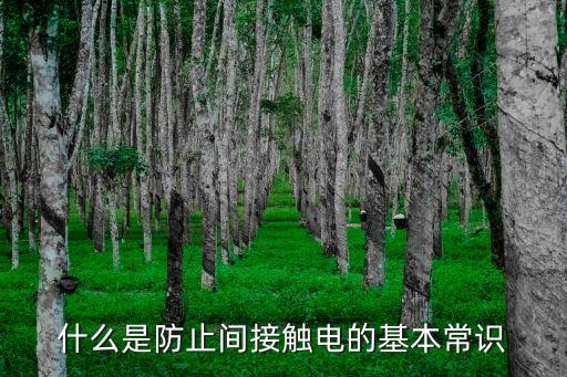 什么是防止間接觸電的基本常識