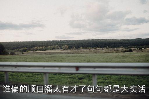 誰偏的順口溜太有才了句句都是大實話