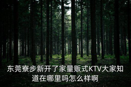 東莞寮步新開了家量販?zhǔn)終TV大家知道在哪里嗎怎么樣啊