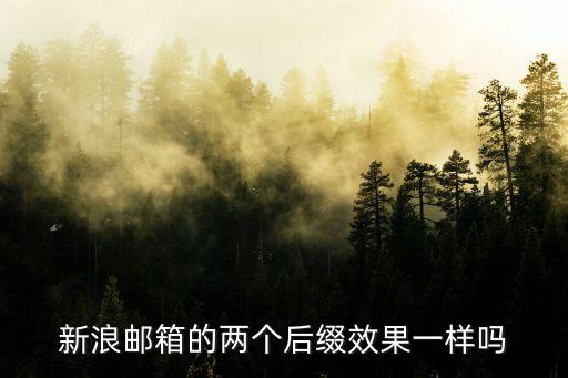 新浪郵箱后綴，新浪郵箱后綴是什么