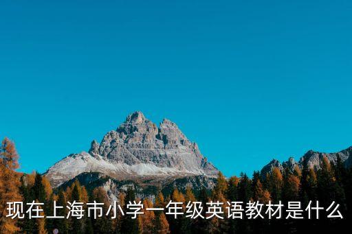 現(xiàn)在上海市小學(xué)一年級(jí)英語(yǔ)教材是什么