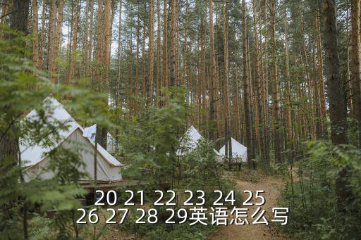 27英文，20 21 22 23 24 25 26 27 28 29英語怎么寫