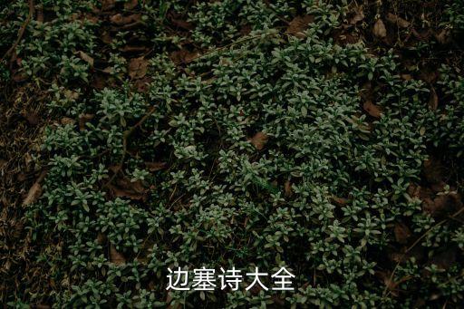 邊塞詩(shī)大全，邊塞詩(shī)有哪些