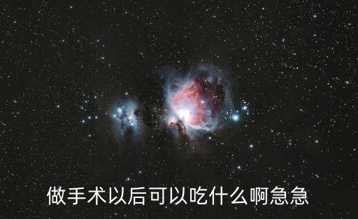 做手術(shù)以后可以吃什么啊急急