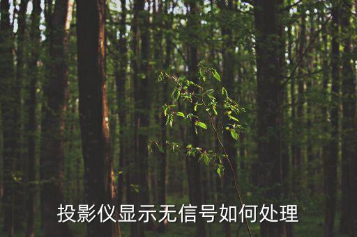 投影儀顯示無信號如何處理