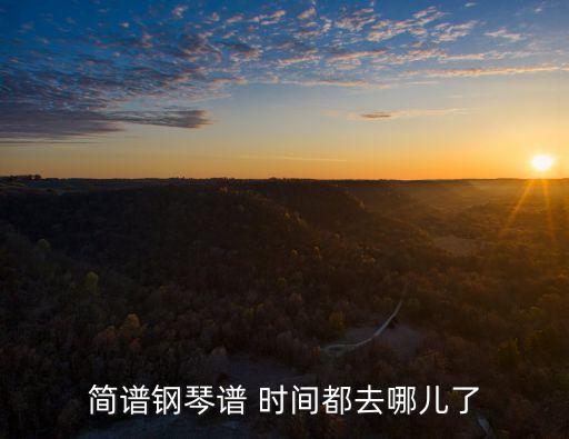 簡譜鋼琴譜 時間都去哪兒了