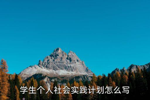 社會實(shí)踐計(jì)劃，大學(xué)生暑假社會實(shí)踐計(jì)劃怎么寫